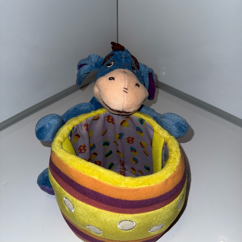 Eeyore Disney Easter / Halloween / Christmas Candy Present Holiday Yellow Basket